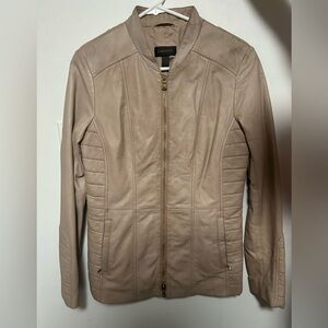 Danier Beige Leather Jacket